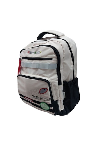 Ççs 51680 Çocuk Okul Sırt Çantası Krem-siyah