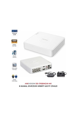 Ds-7108hghı-m1 8 Kanal Dvr İnsan Araç Sınıflandırma Destekli