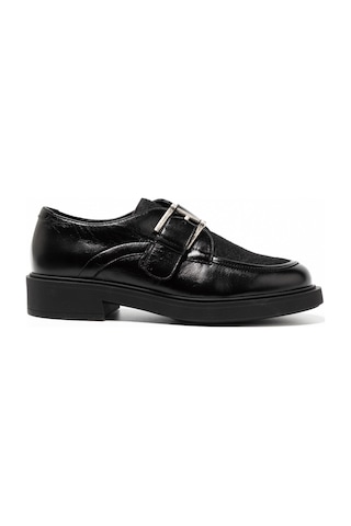Nero Black Oxford Klasik Kadın 79y1 Frau Horsyalias Siyah