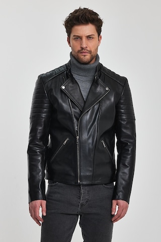 Paolo Siyah Deri Mont 001