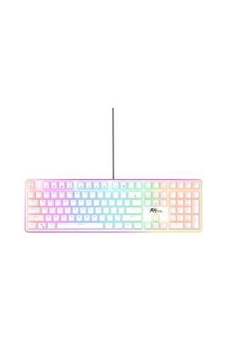 Royal Kludge Rk918 Red Switch Beyaz Pbt Rgb Kablolu Us Gaming Mekanik Klavye