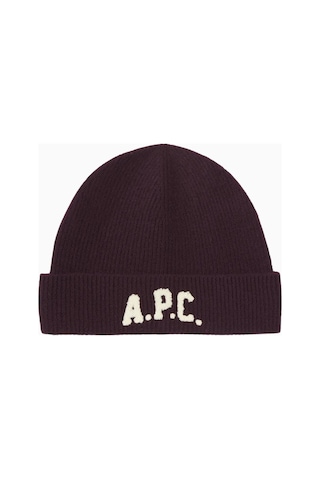 A.p.c Axel Beanie Unisex Yumuşak Ve Sıcak %100 Yün Bere Bordo