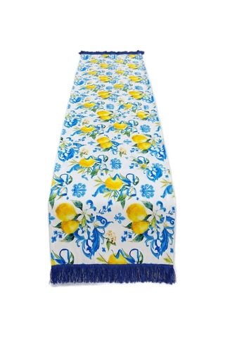 Limoncello Azure Tassel Runner Çok Renkli
