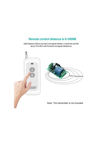 Hallow 1000M Uzun Menzilli Mesafe Yüksek Güç 2CH Kablosuz Kapı Kilidi