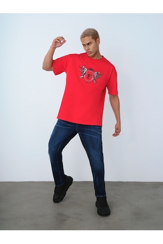 LOFT Loose Fit Erkek Tshirt K.kol Lf2036827 Q1.v1 Kırmızı
