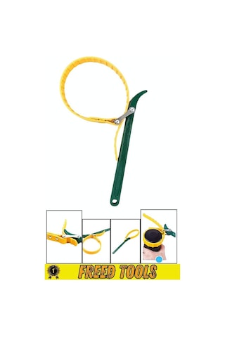 Ayarlı Kayışlı Kemerli Yağ Filtre Sökme Anahtarı 9" 225mm