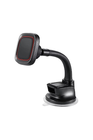 Araç İçi Manyetik Telefon Tutucu Vantuzlu Esnek Boyunlu Dashboard Ve Cam Uyumlu 360 Döner Stand