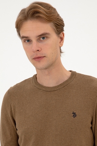 U.s. Polo Assn. Erkek Haki Melanj Kazak /triko 50313713-vr125 Haki Melanj