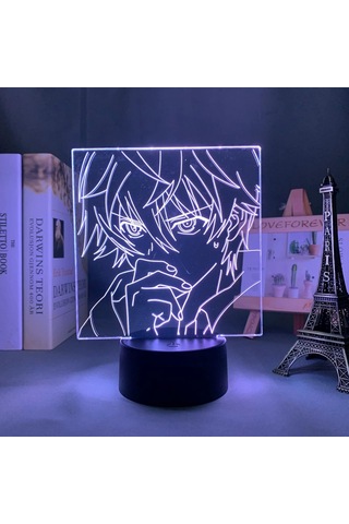 Wj Anime Future Diary Aru Akise Led Lamba Çocuk Odası Dekorasyonu Gece Lambası Doğum Günü Hediyesi Oda Dekoru Masa 3d Lambası Manga Çok Renkli