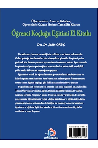 Öğrenci Koçluğu Eğitimi El Kitabı - Doç. Dr. Şahin Oruç