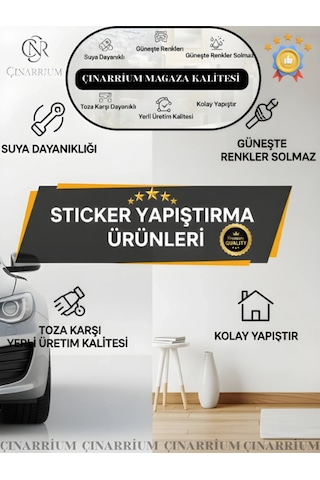 Şık Batman Su Geçirmez Kendinden Yapışkanlı Dekoratif Duvar Sticker
