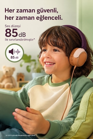 Philips Tak2000mp/00 Kablolu Kulak Üstü Çocuk Kulaklığı - Macenta Mor