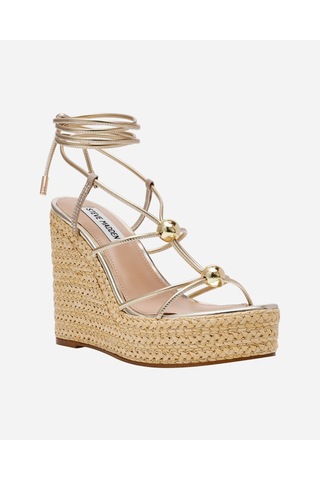 Steve Madden Tulym-r Gold Kadın Sarı Topuklu Sandalet Tulym-r