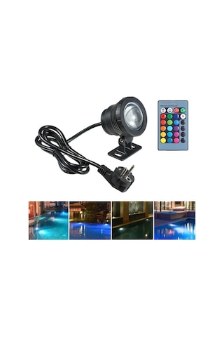Trendooze Uzaktan Suya Su Su Strobe/ Smooth Rgb Renk Led Kumandalı, Işığı Ip65 Havuz, Gölet, Flash/ Fıskiyesi, Fazla Fade/ En Efekti, Değiştirme, Dayanıklı Aydınlatma Altı Akvaryum, Ac85-265v 4 1m 16 10w , Pj