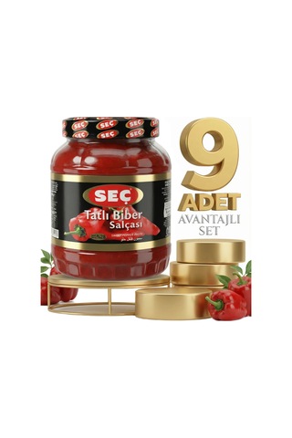 Seç Tatlı Biber Salçası 9x1600 Gr