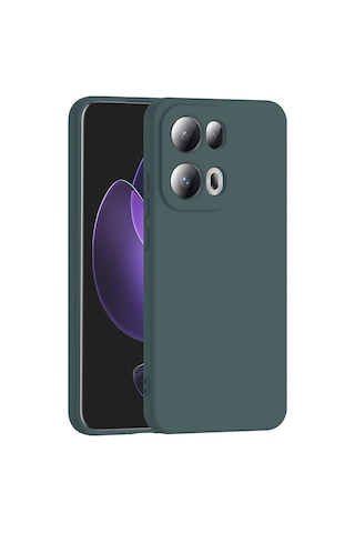 Kilifone - Oppo Reno 13 Pro Uyumlu Kılıf Esnek Koruyucu Mara Lansman Kapak - Koyu Yeşil - T37336