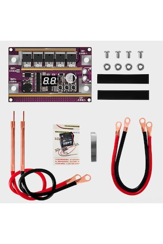 Vkemall K99 Dijital Nokta Kaynak Makinesi Seti - 99 Seviye Ayar, 0.1-0.3mm Nikel Levha Kaynağı, 18650 Li-poly Bataryalar İçin Tam Donanım
