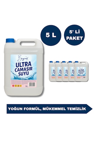 Ultra Çamaşır Suyu 5 L Avantaj Paket 5' Li 5'li Set