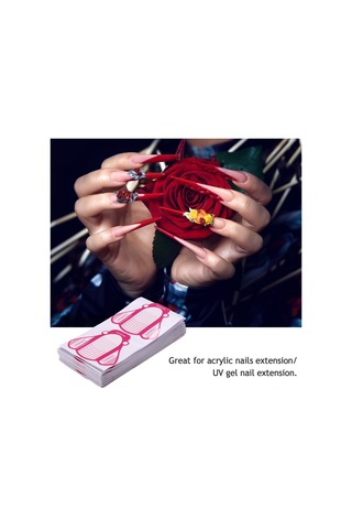 Reedark 100 Adet Kıvrımlı Tırnak Formu - Jel Uzatma Ve Bakım İçin Profesyonel Tırnak Stili Aracı