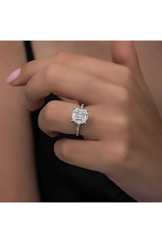 Casera's Gümüş Baget Taşlı Kadın Yüzük Csr2185342 Gümüş