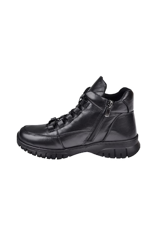 New Diamond Hakiki Deri Comfort Kısa Kadın Bot Nd-25604 Siyah