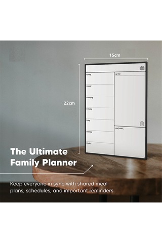 Buzdolabı Takvimi Yemek Planlayıcısı Ve Alışveriş Listesi Beyaz Tahta