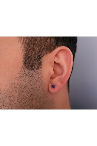 Sirius Tanzanit Tektaş Erkek Küpesi 0823E0047