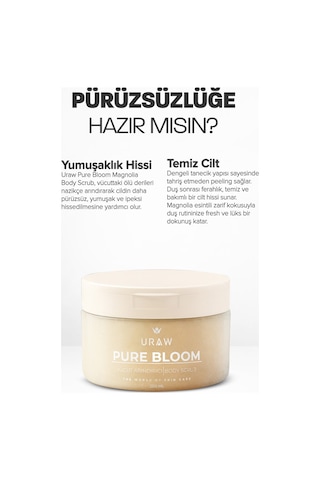 Uraw Pure Bloom Magnolia Arındırıcı Body Scrub 200 ML