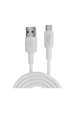 Juo JCBS121-W 12w Usb-a To Type-c Silikon Hızlı Şarj Ve Data Kablosu Beyaz 1 Metre