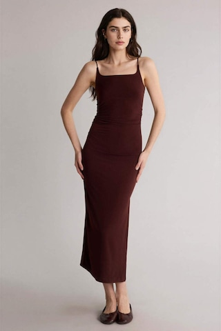 Defacto Bodycon Vücudu Saran Askılı Maxi Elbise H6454ax26smbn207 Kahve-bn207