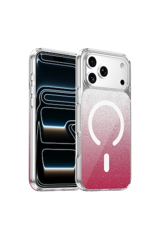 Onegif - 978 - Apple Apple iPhone Uyumlu 17 Pro Sora Simli Magsafe Kapak - Glblseme - - Kırmızı