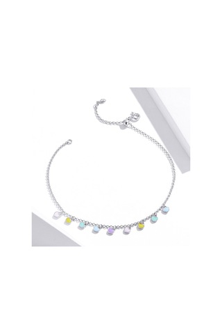 Sones Sct020 Gökkuşağı Aşk Gümüş Bileklik Gümüş Bileklik Çok Renkli