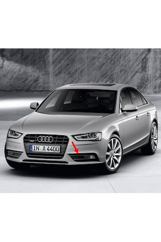 Audi A4 2013-2015 Ön Tampon Sol Sis Farı Çerçeve Siyah 8K0807681K
