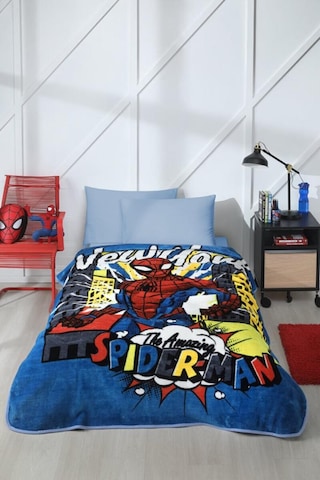 Özdilek Spiderman New York Disney Lisanslı Tek Kişilik Çocuk Batt Mavi