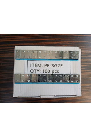 Yapıştırma Balans Kurşunu, Galvaniz Sac Üzeri Geniş Mavi Bantlı, 5-10 Gr 100 Ad/pk , 4 Pk 24kg Koli