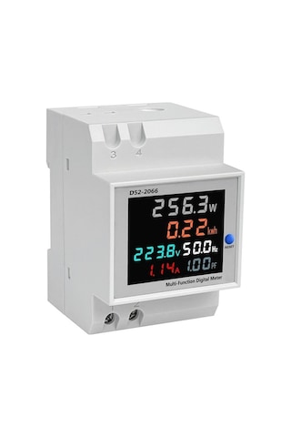 Trendooze D52-2066 Din Raylı Enerji Ölçer - Voltaj, Akım, Frekans Ve Güç Değerlendirme