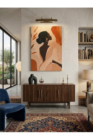 Tablo 60x90 Cm Büyük Boy Kafe Ve Salon Hediyelik Duvar Aksesuarı Fuşya