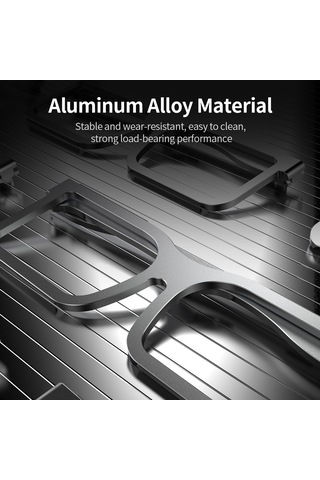 Monyee Katlanabilir Alüminyum Dizüstü Bilgisayar Yükseltici, Taşınabilir Gri Stand, Gözlük Tasarımı