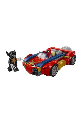 LEGO® ǀ Marvel Örümcek Adam Arabası, Venomlaşmış Wolverine’e Karşı 76336 - 7 Yaş ve Üzeri Çocuklar için Oyuncak Yapım Seti  (134P)