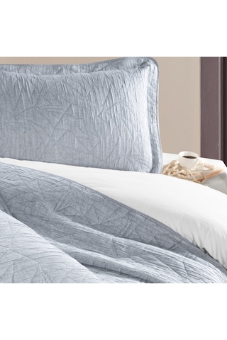 Schafer Shine Yatak Örtüsü Seti -3 Parça -İndigo Çok Renkli