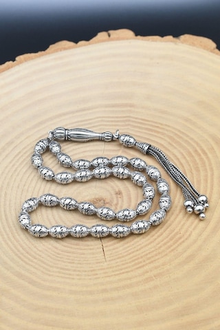 Erkek 925 Ayar Oksitli Tesbih Orta Boy -29 Gr- 901344 Gümüş