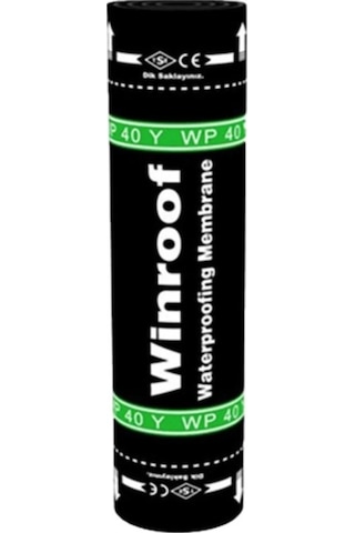Winroof Wp 40 Y Arduazlı Kumlu Rulo Membran, -10c, Yeşil, 1 Rulo 10 M2, 1 Palet 30 Rulo