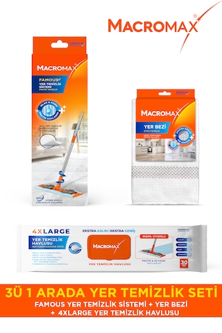 3ü 1 Arada Yer Temizlik Seti
