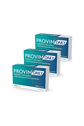 Wellcare Provim Daily 30 Kapsül 3 Adet