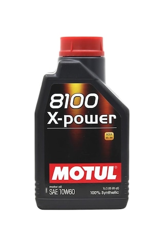 Motul 8100 X-Power 10W-60 Tam Sentetik Motor Yağı 1 L