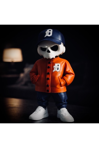 Kuru Kafa Old School Detroit Tigers Kombin Turuncu Özel Seri Koleksiyon Ürünü Oyuncak Figür