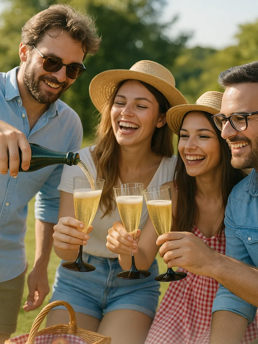 Pusswill 28 Adet Tek Kullanımlık Şampanya Flüleri Bardakları 420780249 100 adet