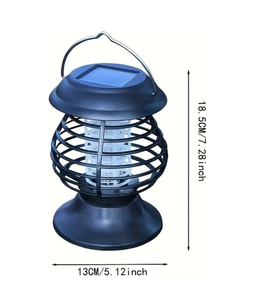Trendooze Siyah Solar Sessiz Sinek Kovucu Bahçe İçin Yüksek Performanslı