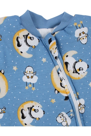 Bebegen Erkek Çocuk Mavi Panda Desenli Uyku Tulumu 2.5 Tog Çok Renkli