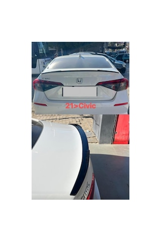 Honda Civic 2021- Model Astarlı Plastik Spoiler